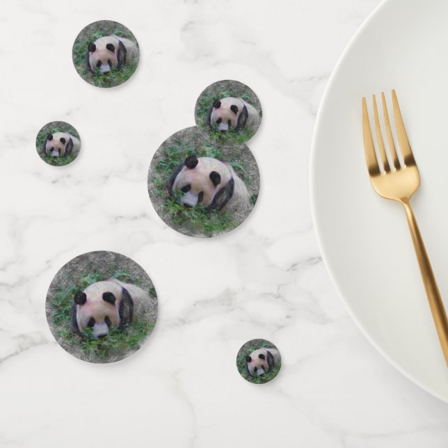 artistic animal panda confetti (Group)