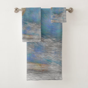 artistic animal small bird bath towel set