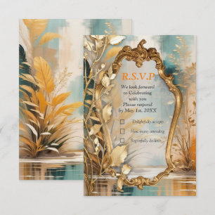 Artistic Asian Oriental Sceneries RSVP Card
