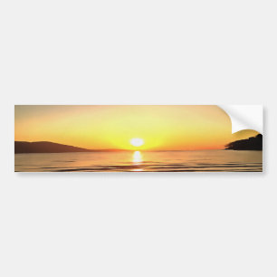 Artistic Autumn Sunset On the Aegean  Bumper Sticker