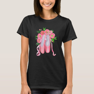 Artistic Ballet Ballerina Pointe Barr Graphic  12 T-Shirt