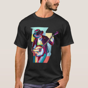 Artistic Banjo Player Music Life Acoustic Picking T-Shirt
