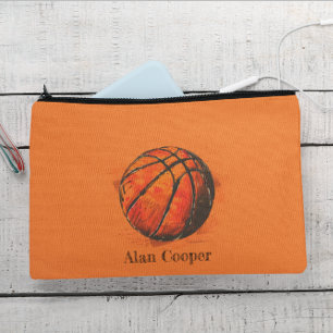 Artistic Basketball Sport Custom Kids' Accessory Pouch