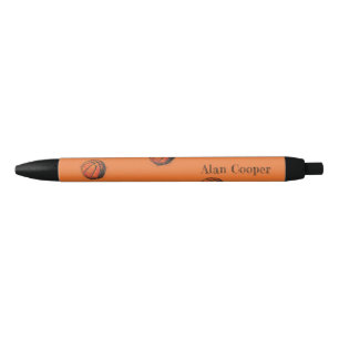 Artistic Basketball Sport Custom Name Kids' Black Ink Pen