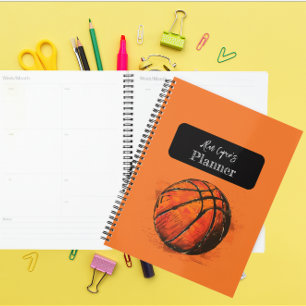 Artistic Basketball Sports Kids Planner