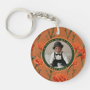 Artistic Birthday Gifts For Boyfriend Carnation Keychain