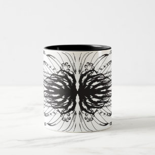 Artistic black white Coffee Mugs