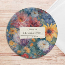 Artistic Blooms Vintage Floral Retirement Party