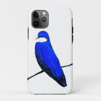 Artistic Blue Bird Tree Swallow