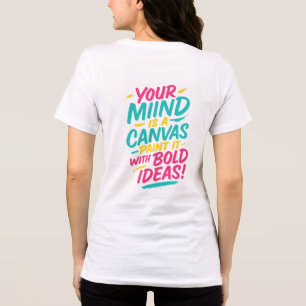 Artistic Brush-Lettering T-Shirt –  Tri-Blend Shirt