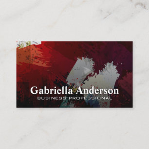 Artistic Brushed Background Business Card