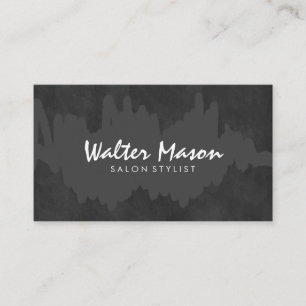 Artistic Brushed Scribble Chalk Board Business Card