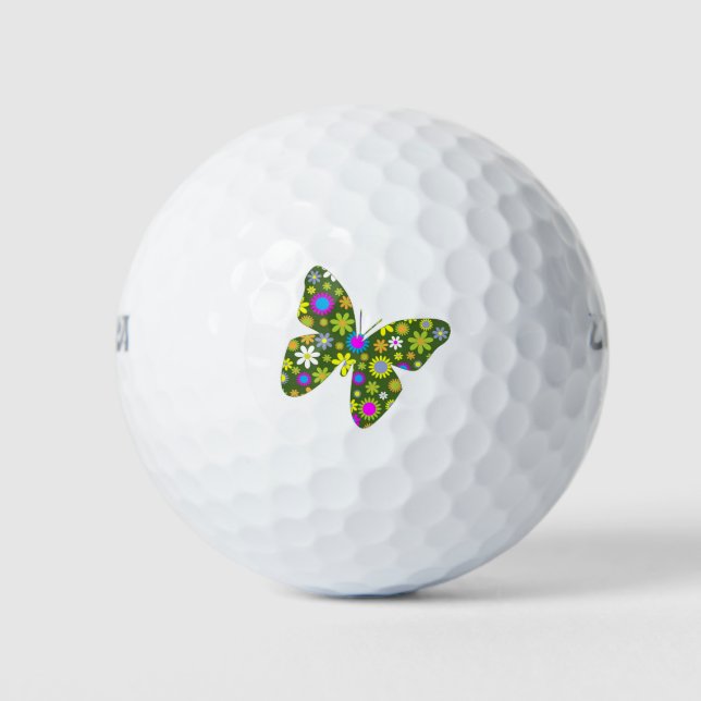 Artistic Butterfly Golf Balls (Front)