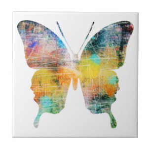 Artistic Butterfly Tile