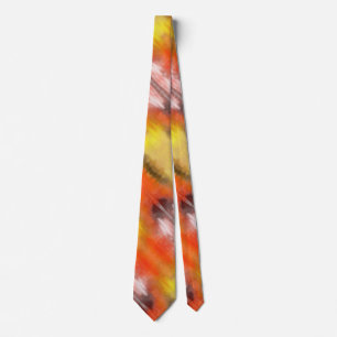Artistic Candy Corn Colours Abstract Art Tie
