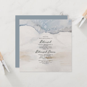 Artistic Canvas Rehearsal Square Invitation