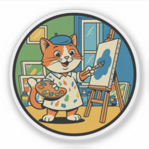 Artistic Cat Painter - Creative Feline Artist