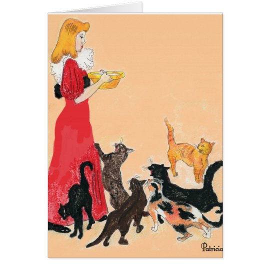 artistic cats greeting/note cards