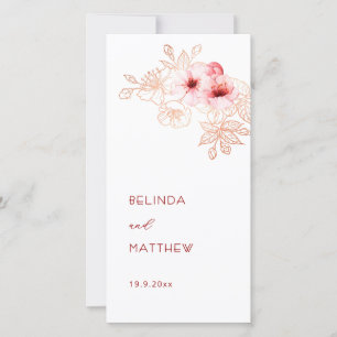 Artistic Cherry Blossom   Wedding Program