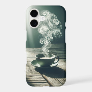 Artistic Coffee Steam Swirls - Cozy Morning Aesthe