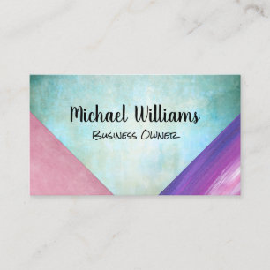 Artistic Colour Blocks Business Card
