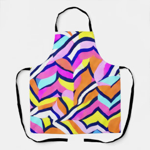 Artistic Colourful Geometric Pattern Apron