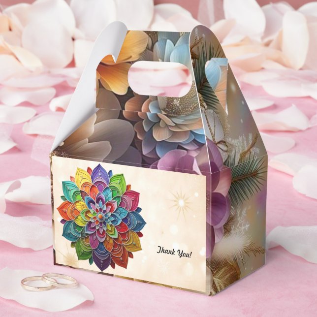 "Artistic Colourful Harmony" Favor Box (Wedding)