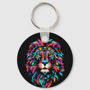 Artistic Colourful Vibrant Pop Keychain