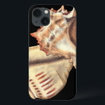 Artistic Conch Shells iPhone 13 Case<br><div class="desc">Jennifer Goldberger has an amazing collection of art capturing the gems of the ocean. In this beautiful,  classic neutral colour painting,  these two Conch seashells are the main object of the image. Get this nautical styled art on your favourite products today!</div>