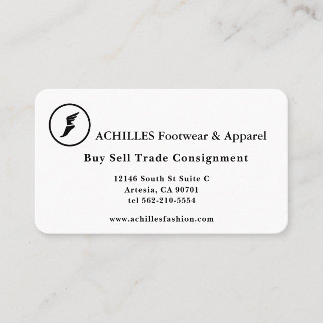 Artistic Contacts, 3.5" x 2.0" Business Card (Front)