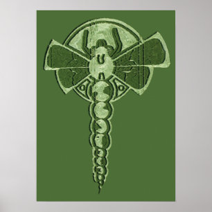 Artistic Crop Circle Poster