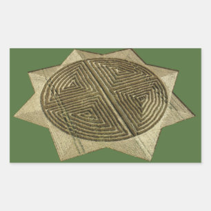 Artistic Crop Circle Sticker