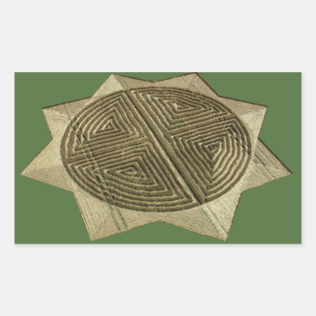 Artistic Crop Circle Sticker (Front)