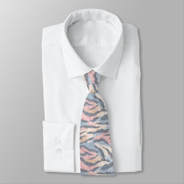 Artistic Dads Fathers Day Gifts Tiger Skin Tie (Tied)