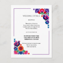 Artistic Decorative Folk Birds and Flowers Wedding