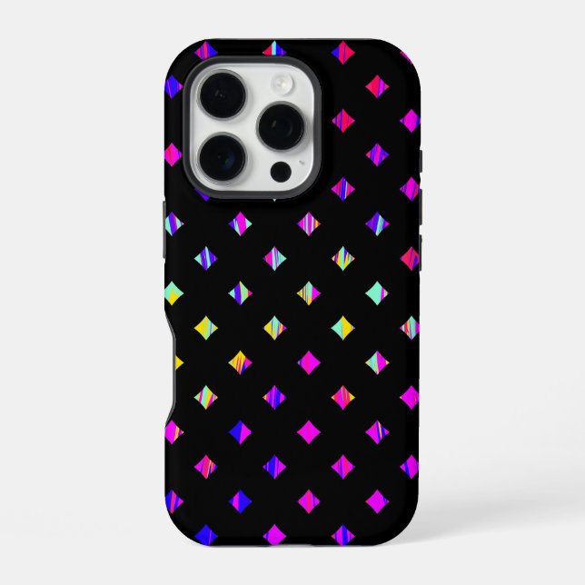 Artistic Diamond Pattern Design iPhone Case (Back)