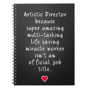 Artistic director gifts  notebook