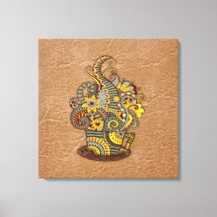 Artistic-doodle-drawing art canvas print