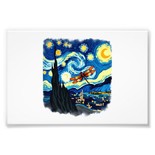 Artistic Dragonfly Shirt Van Gogh Starry Night Dra Photo Print
