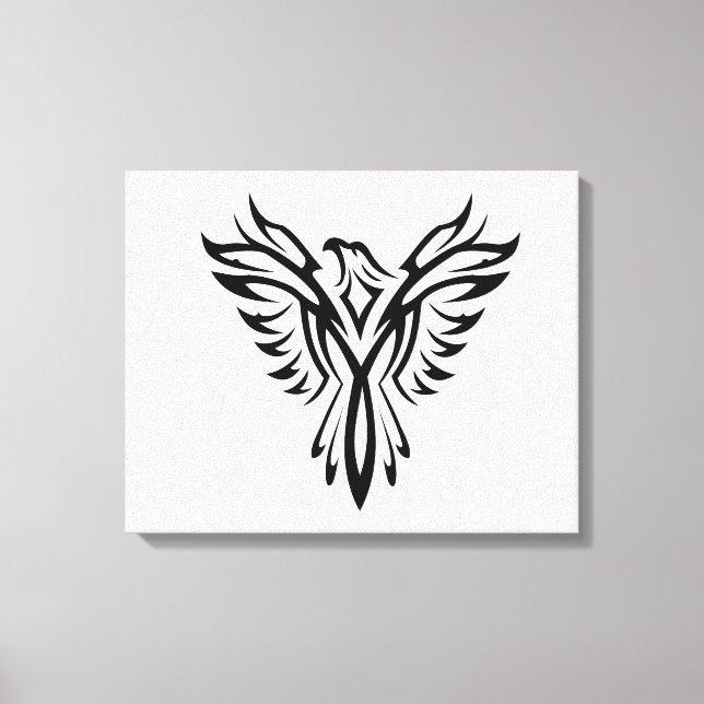 Artistic Eagle Silhouette Canvas Print (Front)
