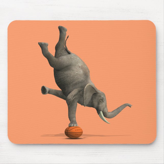 Artistic Elephant Mouse Pad (Front)