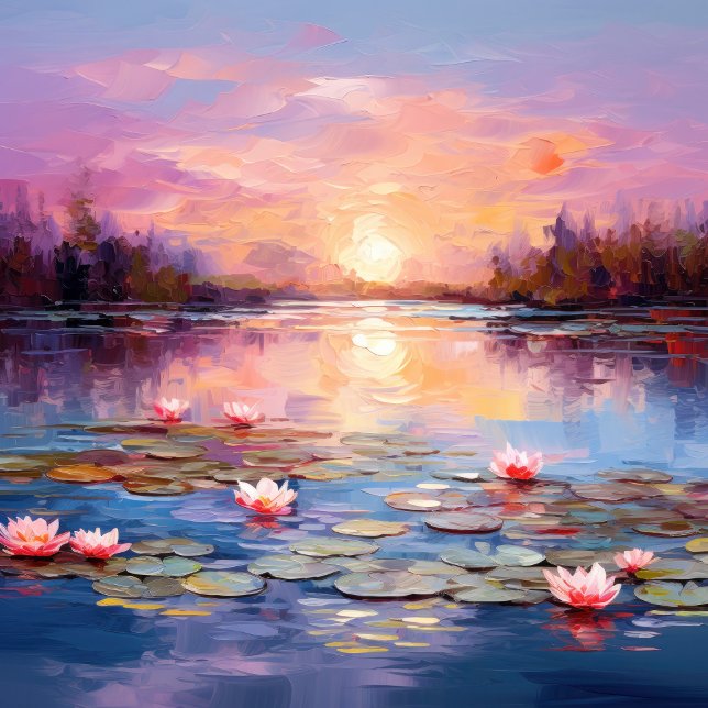  artistic expression canvas print (Monet's Gardens: Where Dreams Blossom into Art.)