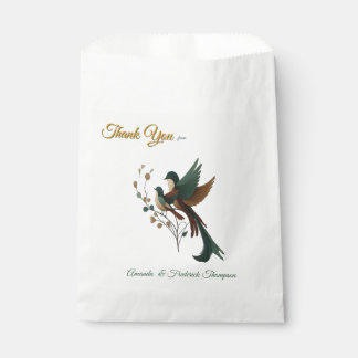 Artistic Fantasy, Bird Drawings in Colour Favour Bag