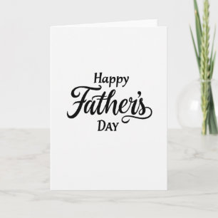 Artistic Fathers Day Lettering Card