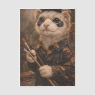 Artistic Ferret  Tissue Paper