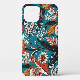 Artistic Floral Deco: Vintage Seamless Pattern iPhone 12 Case