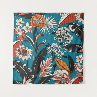 Artistic Floral Deco: Vintage Seamless Pattern Tapestry