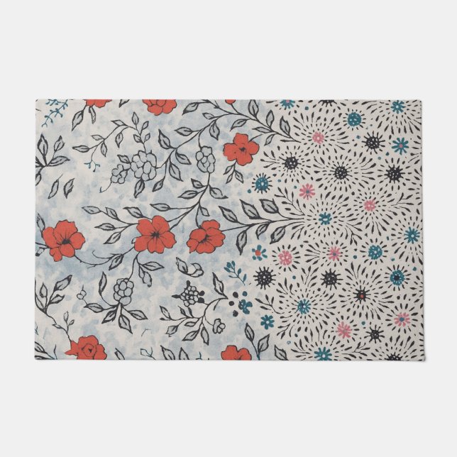 Artistic floral doormat (Front)