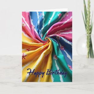 Artistic Flow Birthday Card