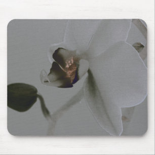 Artistic Flower in Grey Tones Mouse Pad